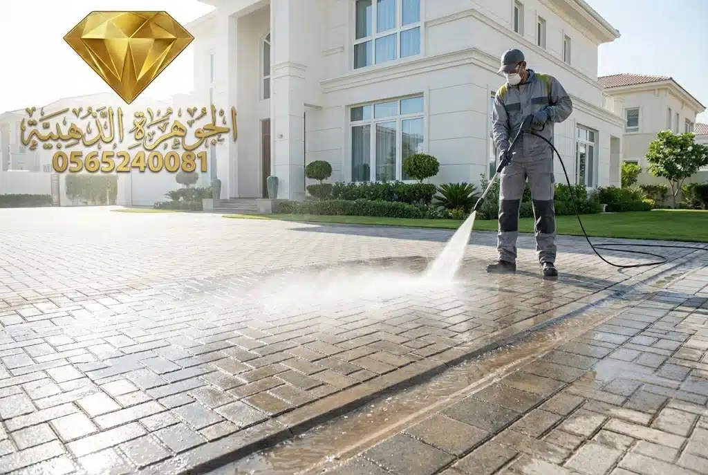 شركة تنظيف فلل بجدة غسيل احواش بضغط الماء